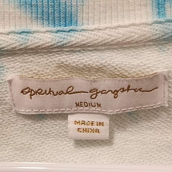 NWOT Spiritual Gangster Mazzy Pullover in Sunburst Tiedye SZ M - Picture 5 of 5